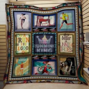 Running King Running Quilt Blanket  Quilt